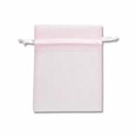 Shimojima HEIKO Organza Bag Flat Pouch Type M Pink 10-Pack 008705042