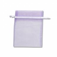 Shimojima HEIKO Organza Bag Flat Pouch Type M Lavender 10-Pack 008705043