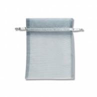 Shimojima HEIKO Organza Bag Flat Pouch Type M Silver 10-Pack 008705045
