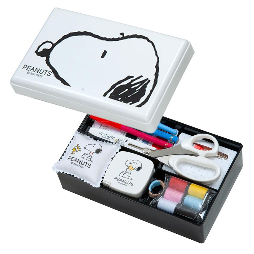Misasa Snoopy Sewing Set Compact Type White NO.8652
