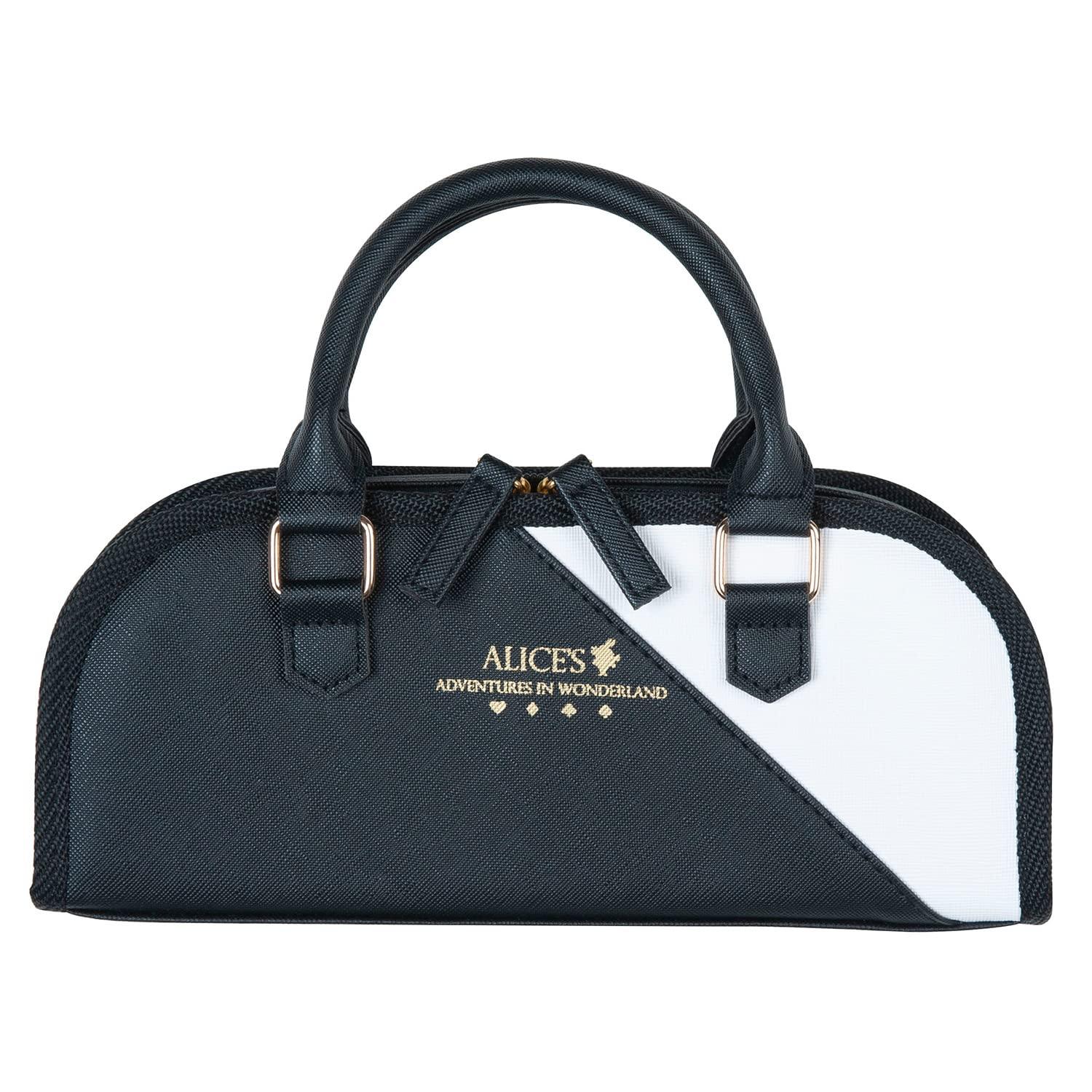 Misasa Sewing Set Craft Bag Round Type White × Black NO.1468