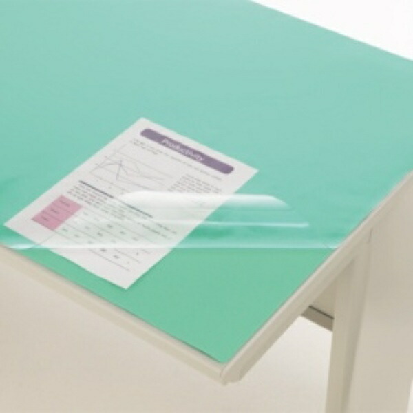 Lion Office Supplies Desk Mat 1195×695mm No.127-PE with Green Mat