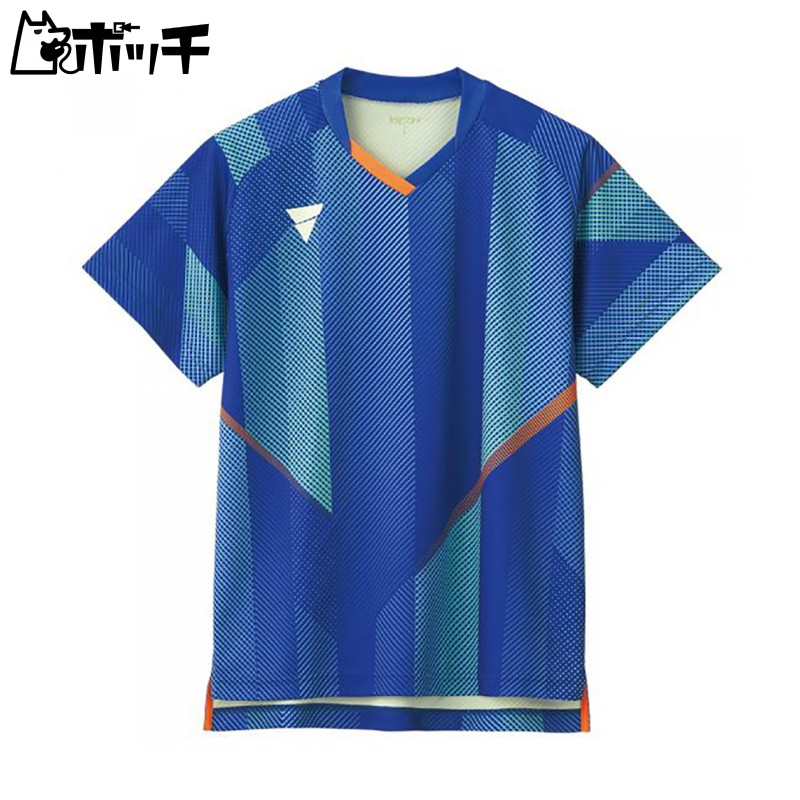 VICTAS Table Tennis Game Shirt V-GS203 Unisex Official Competition Approved Blue (0120) 2XS 031487
