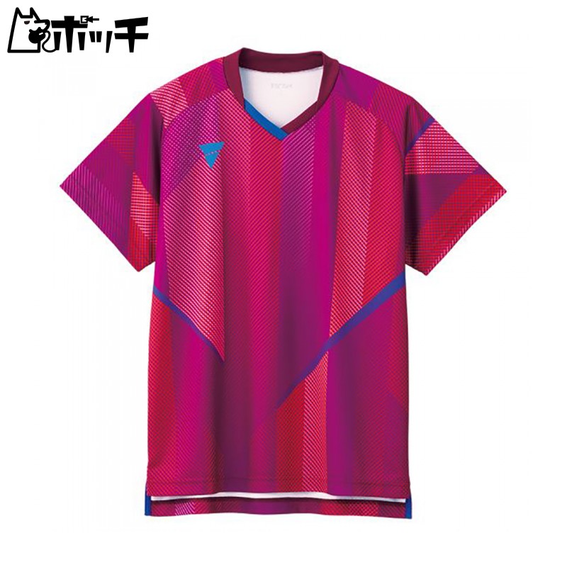 VICTAS Table Tennis Game Shirt V-GS203 Unisex Official Competition Approved Pink (0300) 4XL 031487