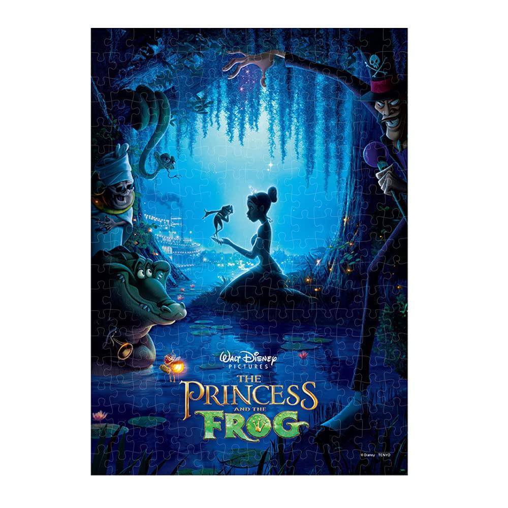 Tenyo 266-Piece GYUTTO Series Jigsaw Puzzle Disney Princess and the Frog Stained Glass Art (18.2x25.7cm) DSG-266-978 Includes Service Card