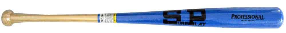 SURE PLAY Hardball Bamboo Bat Color Hardball Wooden Bat 22SS (SBTB97) SBU Sky Blue In Stock