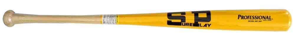 SURE PLAY Hardball Bamboo Bat Color Hardball Wooden Bat 22SS(SBTB97) Y Yellow In Stock