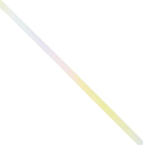 Konishi Ribbon Pastel Rainbow Pattern Double Satin Ribbon 6mm Width × 30m Roll KR3571-6MM-1