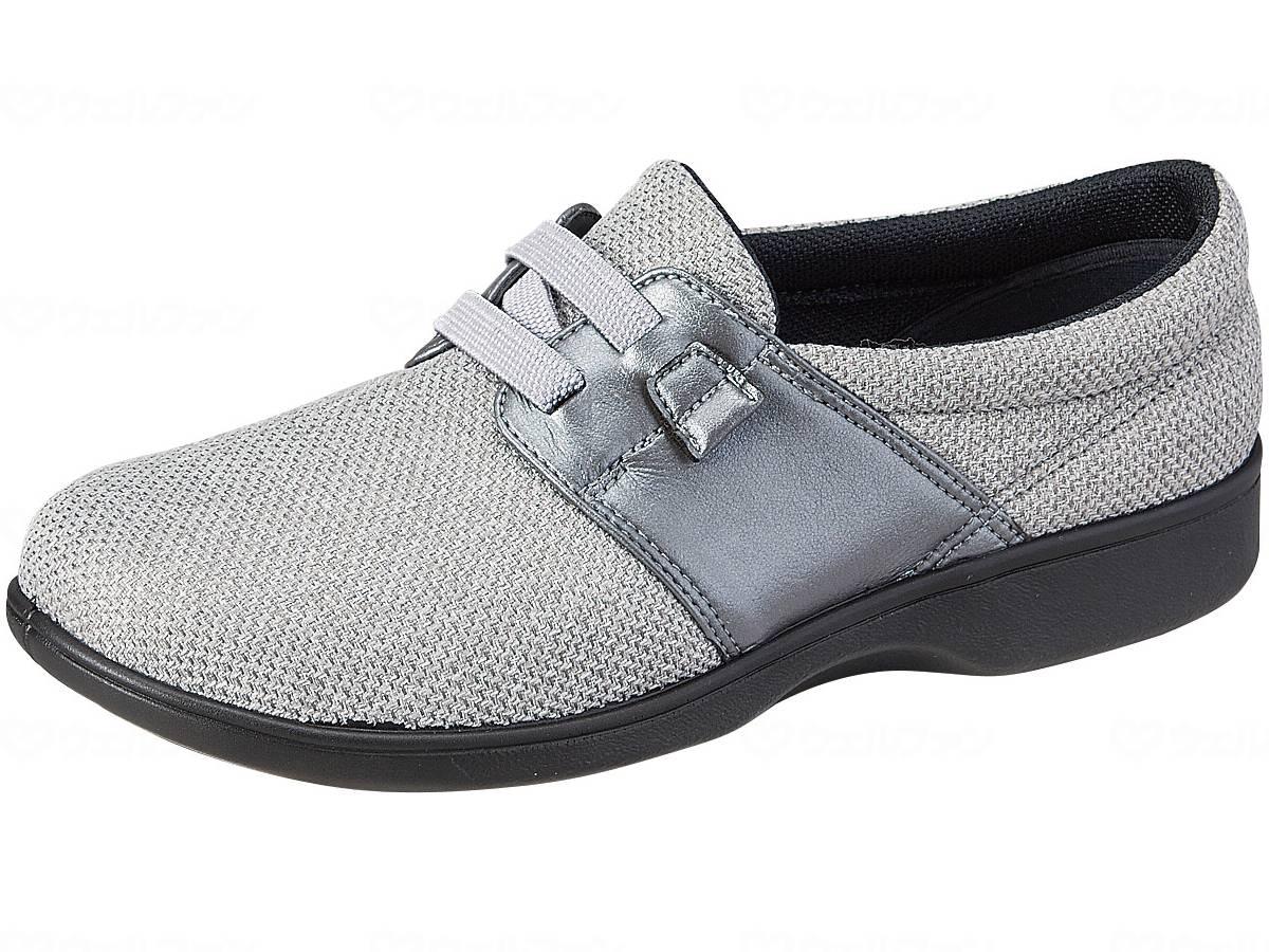 [Moonstar] Sneakers Made in Japan Wide Fit 3E Lightweight Rubber Laces 22~25cm Women's Easy Fit L018 Gray 24.5 cm