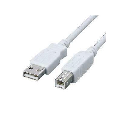 ELECOM USB Cable  USB 2.0 (USB Type-A Male to USB Type-B Male) Built-in Ferrite Core 3m USB2-FS3