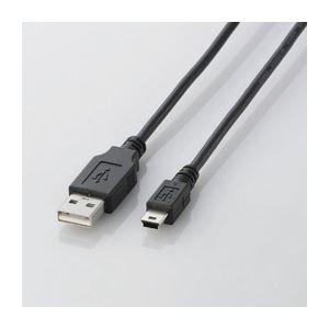 ELECOM USB Cable  USB 2.0 (USB Type-A Male to miniB Male) Standard 3m Black U2C-M30BK