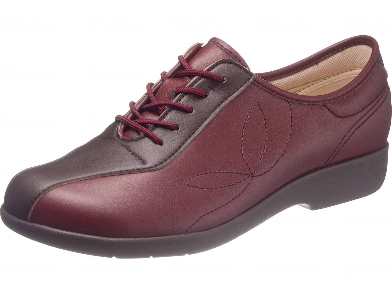 [Kaiho Shugi] Comfort Shoes Zipper Type Lightweight KHS L135 Women's Wine 24.5 cm 3E