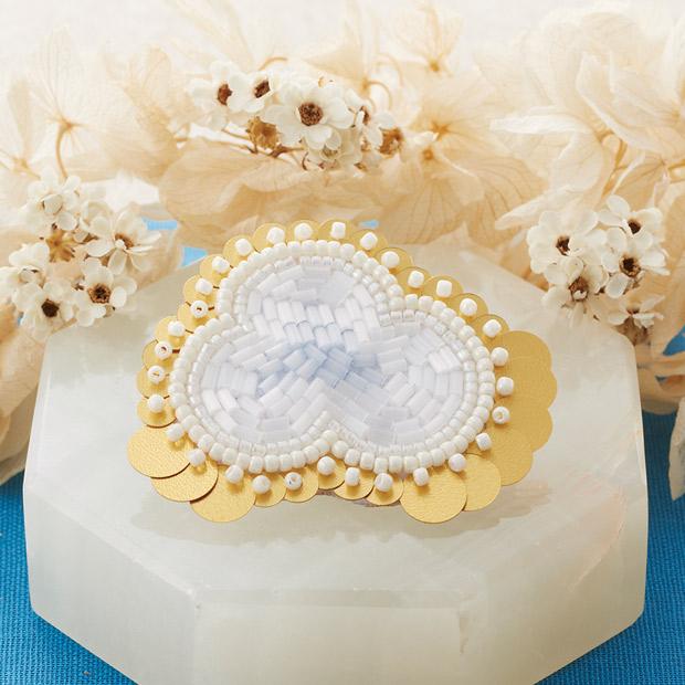TOHO Bead Kit MAISON DE BRODERIE Bead Embroidery Accessory Kit CLOUD Brooch MDB-1