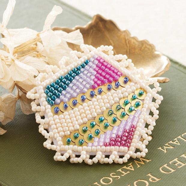 TOHO Bead Kit MAISON DE BRODERIE Bead Embroidery Accessory Kit SUN Brooch MDB-2