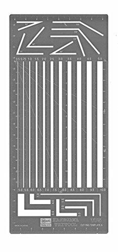 Hasegawa Tri-Tool Cutting Template A Direct Parallel Width Ruler Plastic Model Tool TP5