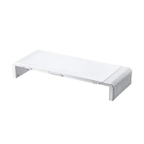 Sanwa Supply Desktop Rack 3-Stage Width Adjustable Type White MR-LC804W