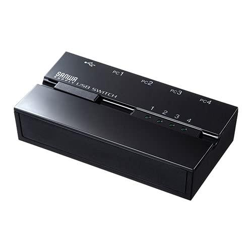 Sanwa Supply Magnetic USB 2.0 Manual Switch (4-Port) SW-US24MG