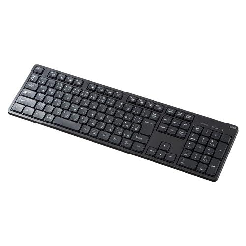 Sanwa Supply Wireless Silent Keyboard (2.4GHz Wireless, with Numeric Keypad) SKB-WL37BK