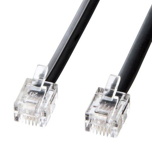 Sanwa Supply Modular Cable (Black) 5m TEL-N1-5BKN2