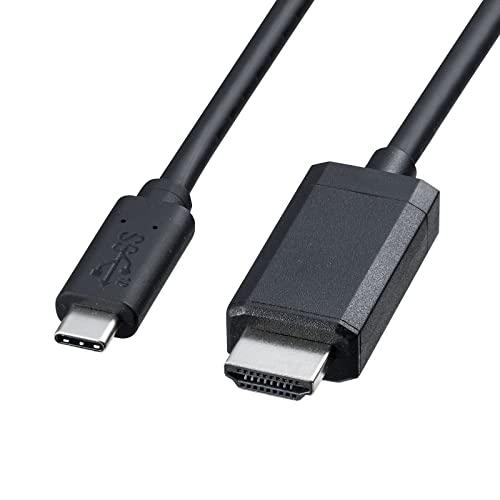 Sanwa Supply Type-C to HDMI Conversion Cable (Black, 1m) KC-ALCHD10K