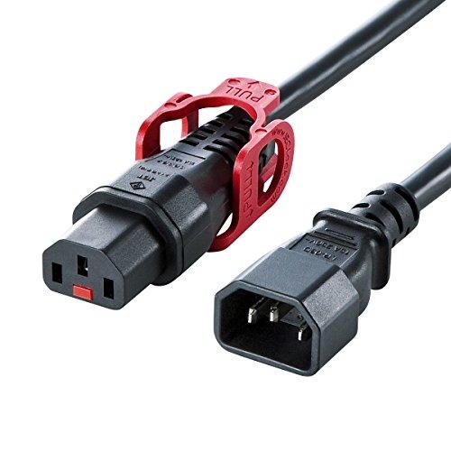 Sanwa Supply Lock-Plus Anti-Disconnection Locking Power Cord (1m)
