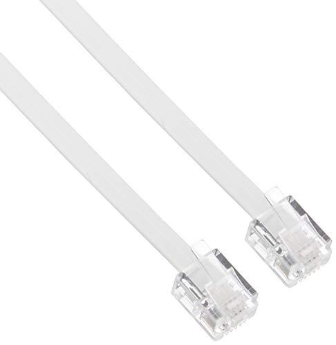Sanwa Supply Eco-Friendly Telephone Cable (Standard) White 5m TEL-EN-5N2