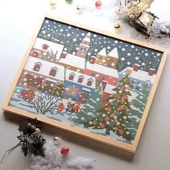 Olympus Silk Cross Stitch Embroidery Kit Poem of the Four Seasons: Holy Night Off-White 7110