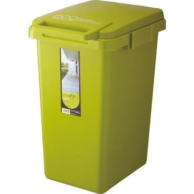 Squirrel Trash Can with One-Hand Handle, Green, 45L eco Container Style 2, Made in Japan CS2-45J