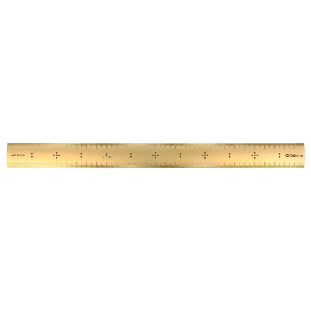 Cohana Brass Bamboo Ruler 30cm