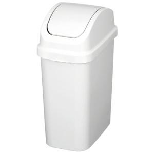 TONBO Shinki Gosei Tonbo Sepa Trash Can Antibacterial Swing 10 Liters White Gray Width 17.5 x Depth 28.5 x Height 40cm With Lid Made in Japan