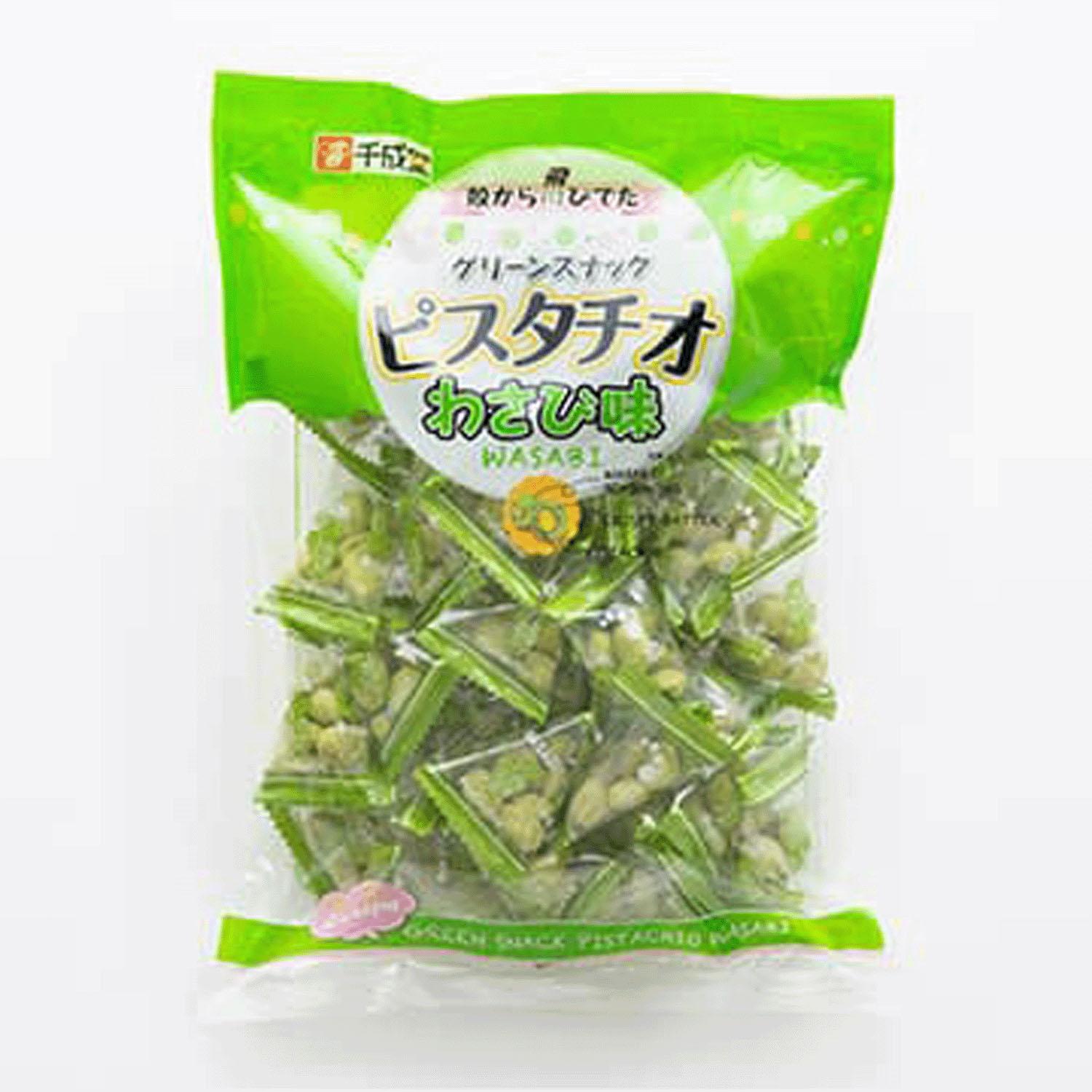 Senryodo Greer Snack Pistachio Wasabi Flavor 215g Individually Wrapped PISTACHIO WASABI