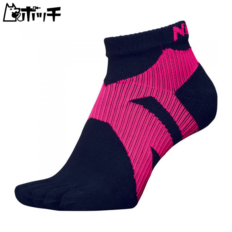 Nittaku Table Tennis Socks Five-Toe Socks Pink M (22.0~25.0cm) NW2900