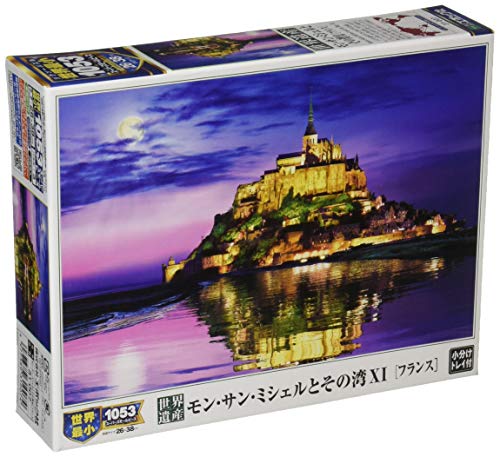 EPOCH 1053 Super Small Piece Jigsaw Puzzle Overseas Scenery World Heritage Mont Saint-Michel and its Bay XI-France (26×38cm) 31-007 Glue Included Spatula Included Points Voucher Included EPOCH
