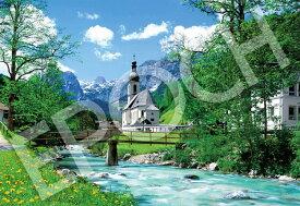 EPOCH 1053 Super Small Piece Jigsaw Puzzle Overseas Scenery Small Village with a Church Ramsau Germany (26×38cm) 31-036 Glue Included Spatula Included Point Card Included EPOCH