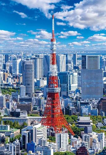 Beverly 300-Piece Jigsaw Puzzle Tokyo Tower ~Blue Sky~ (26×38 cm) 300-092