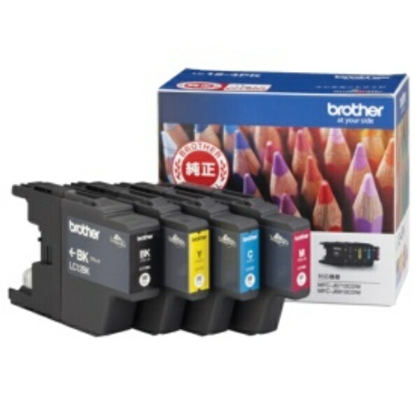Brother Ink Cartridges Value Pack 4-Color LC12-4PK 1 Box (4 Cartridges: 1 Each Color)