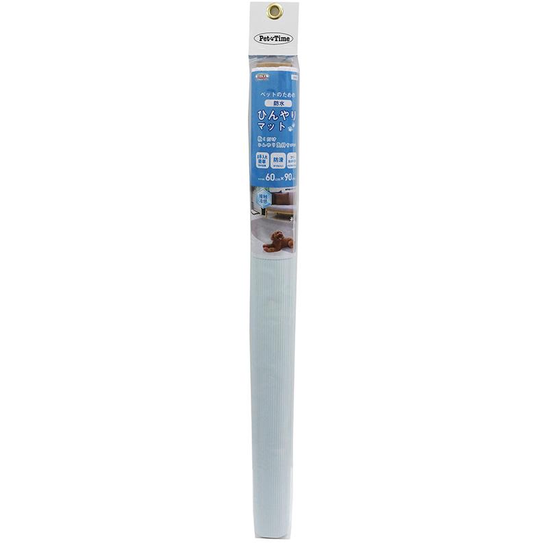 Meiwa Gravure Cooling Mat for Pets - Deodorizing, Waterproof, Contact Cooling, Free Cut INHM-01 60cm×90cm Light Blue