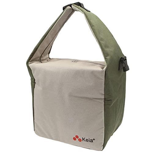 Kawasumi Manufacturing Premium 3-Way Insulated Bag Basket-in Khaki KW-830KH