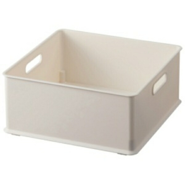 Sanka Inbox Storage Box Horizontal 1/3 Size White (Width 26.3 x Depth 26.3 x Height 12cm) Perfect Fit for Horizontal Color Boxes 3-Direction Handles Stackable Stylish Drawers Made in Japan Storage Case squ+ NIB-YSWH