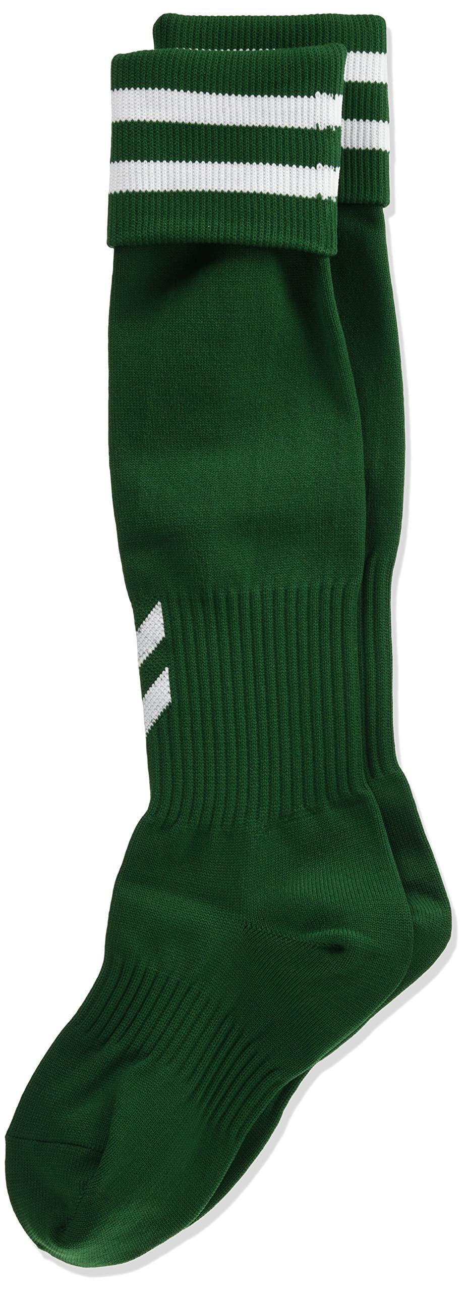 [Hummel] Long Socks Junior Game Stockings Kids D Green x White (5610) 22-24