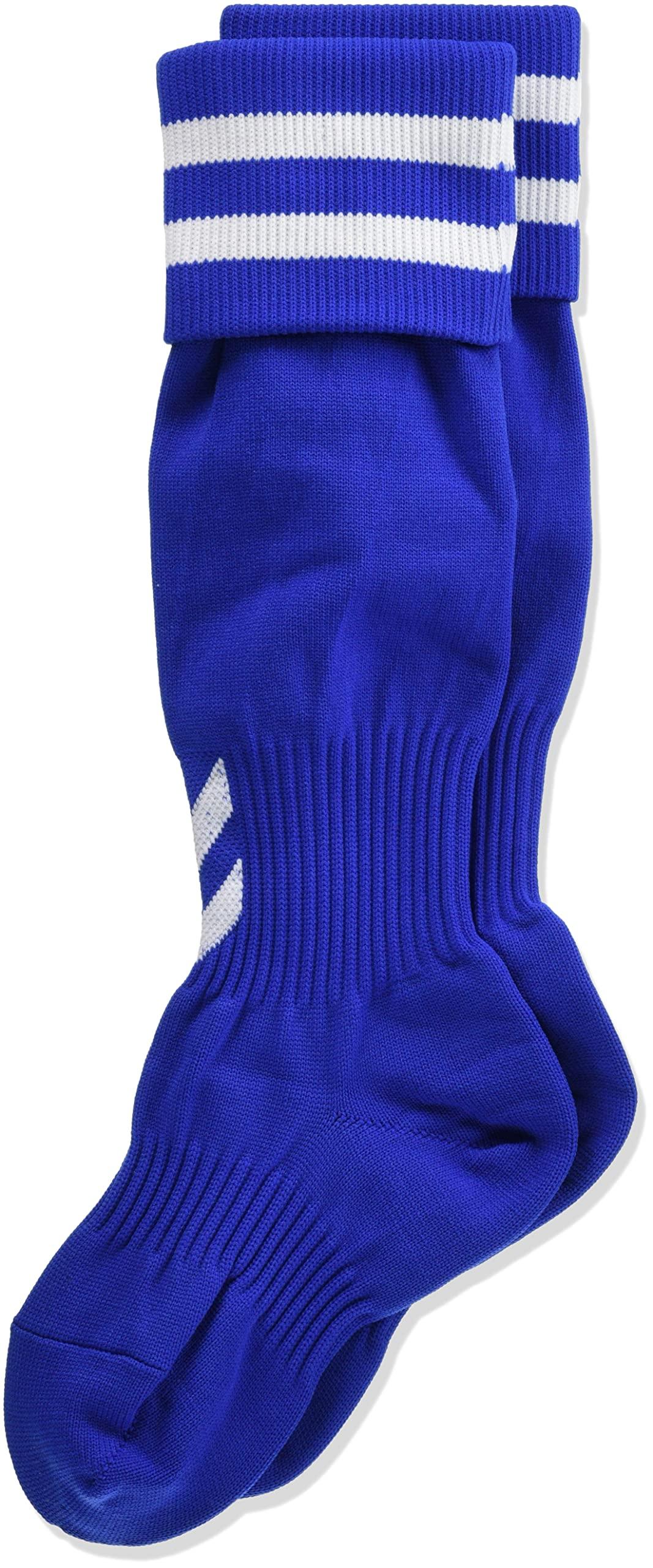 Hummel Long Socks Junior Game Stockings Kids Royal Blue × White (6310) 19-21
