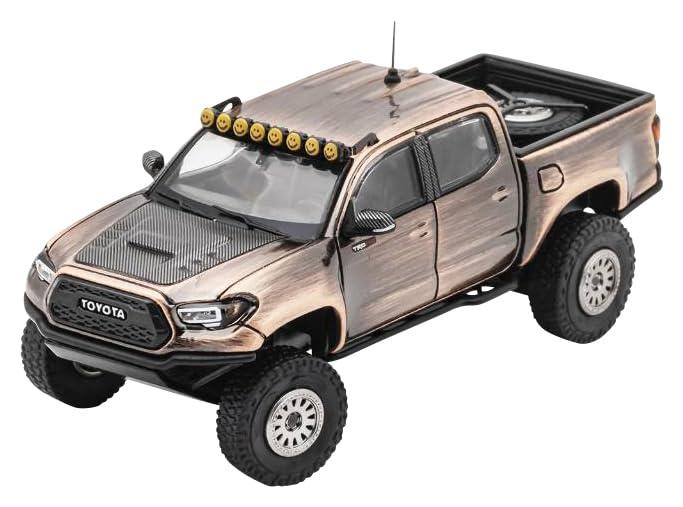 Gaincorp Products 1/64 Toyota Tacoma TRD Pro - Wide Body (LHD) Brushed Bronze Ready-to-Display
