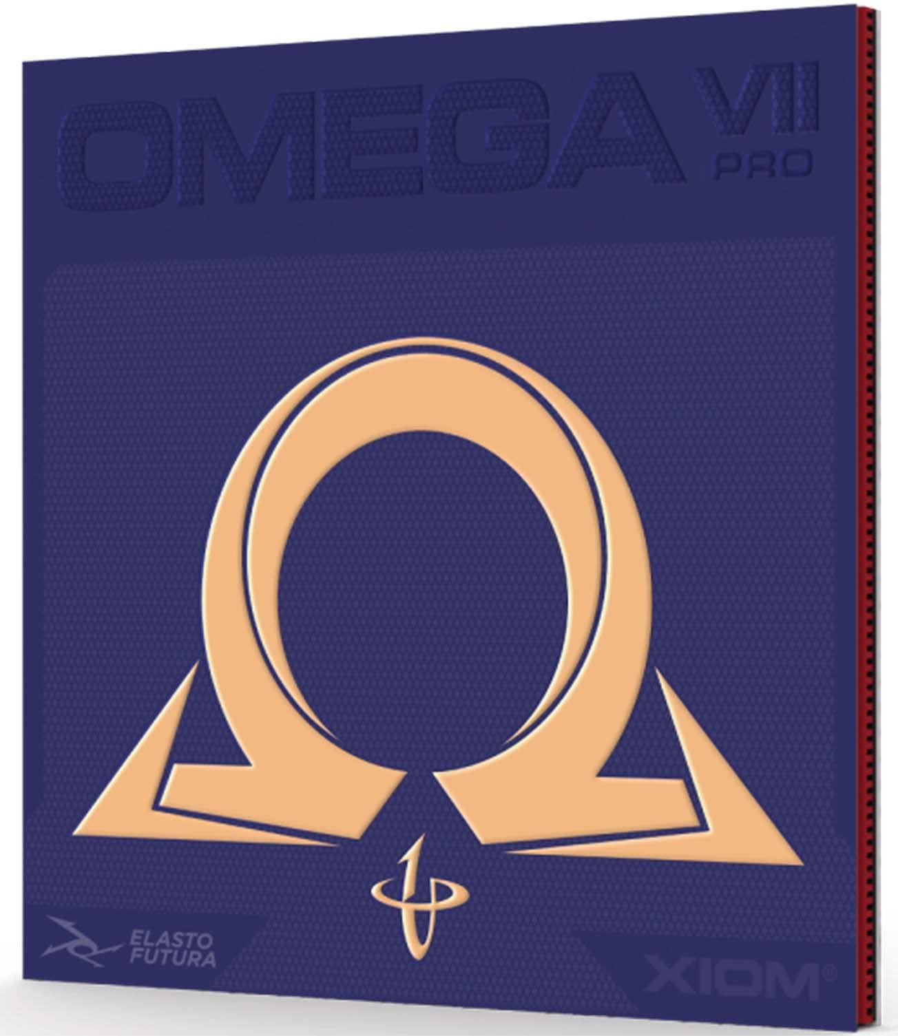 XIOM Table Tennis Rubber Back Soft Omega 7 Pro Black 2.0 10151