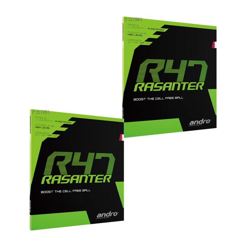 andro Table Tennis Rubber Razanter R47 All-Round Power 112288 Red (RD) 1.7mm