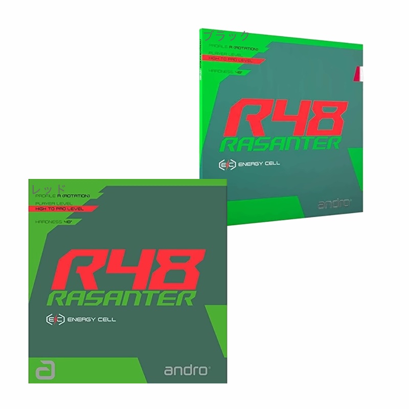 andro Table Tennis Reverse Soft Rubber Razanter R48 Red Size/1.7 112280