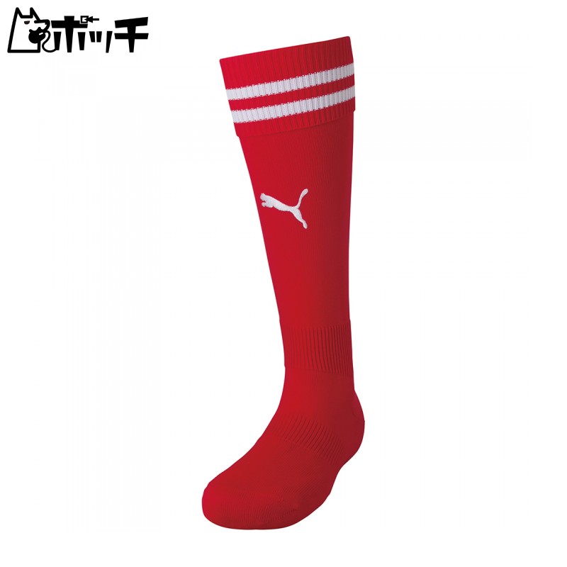 [PUMA] Soccerwear Lineiri Junior Stockings 729882 [Junior] Kids Fall/Winter 2024 Colors PUMA Red/PUMA White (01) 19.0-21.0 cm