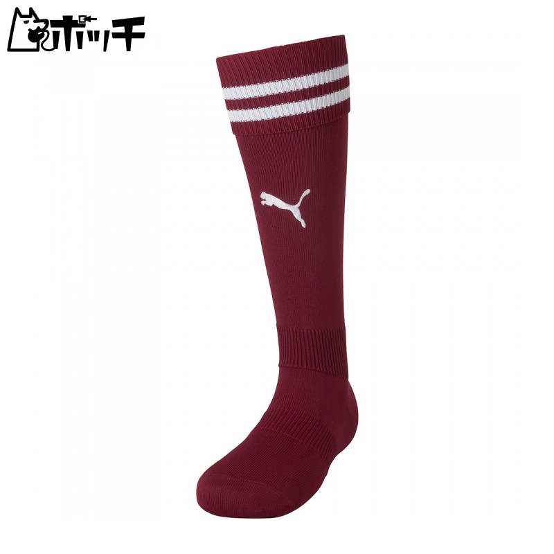 [PUMA] Soccerwear Lineiri Junior Stockings 729882 [Junior] Kids Fall/Winter 2024 Color Cordovan/PUMA White (09) 19.0-21.0 cm