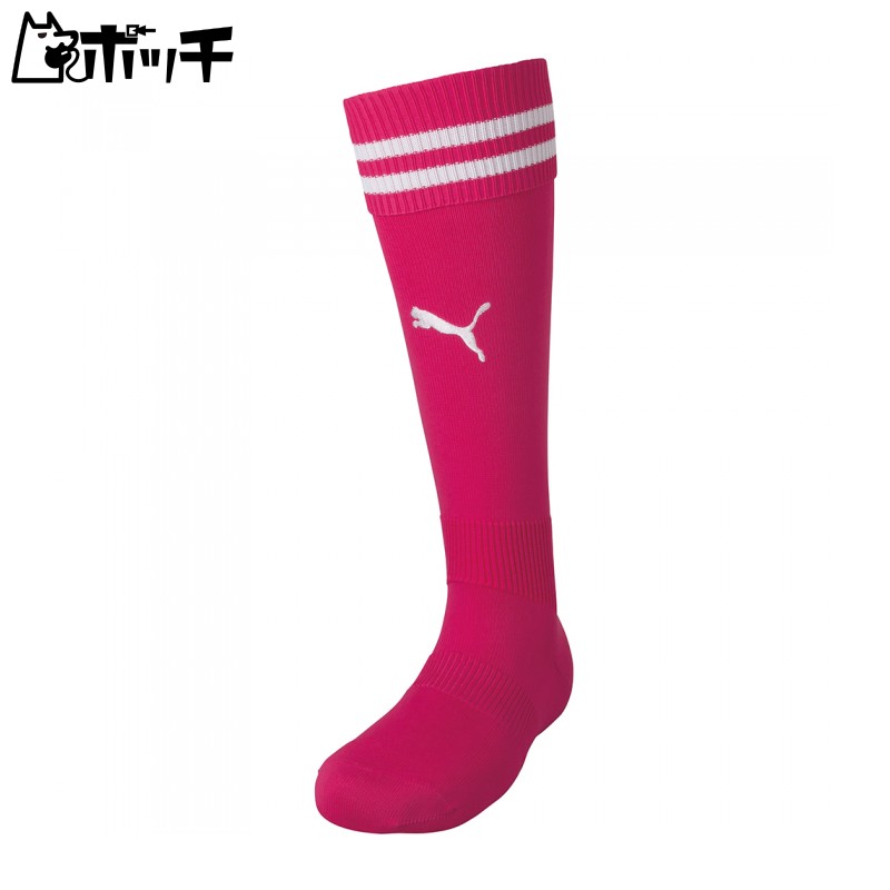 [PUMA] Soccerwear Lineiri Junior Stockings 729882 [Junior] Kids Fall/Winter 2024 Color Raspberry/PUMA White (12) 19.0-21.0 cm