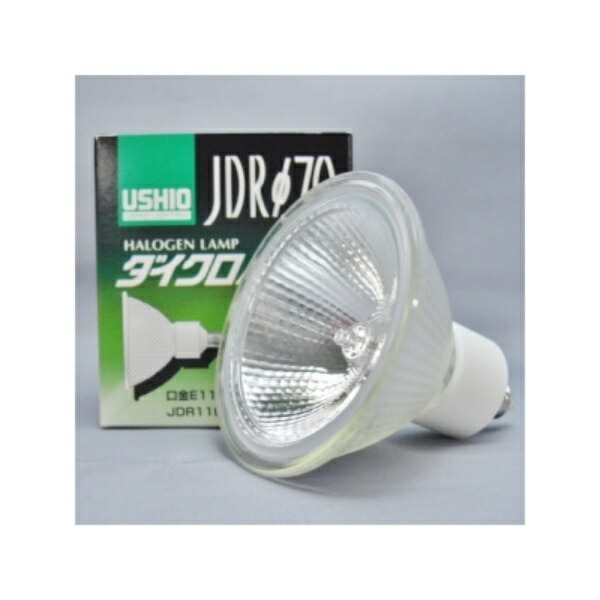 USHIO Dichroic Halogen (110V) JDRφ70 75W Wide Beam E11 Base