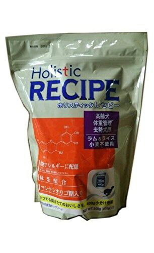 Holistic Recipe Lamb & Rice for Senior Dogs, Weight Management, and Neutered Dogs 800g